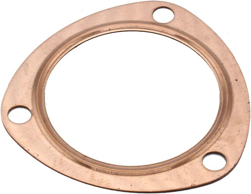 LPFIDI 2PCs 3" Copper Header Exhaust Collector Gaskets 3" Copper Exhaust Header Pipe Collector Flange Gaskets Reusuable Compatible With SBC BBC 302 350 454 - Image 2